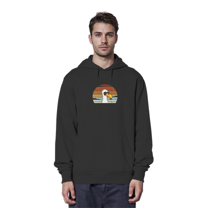 Cool lässige Retro Möwe - Organic Hoodie