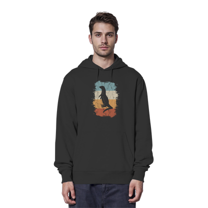 Retro Otter Fischotter Silhouette - Organic Hoodie