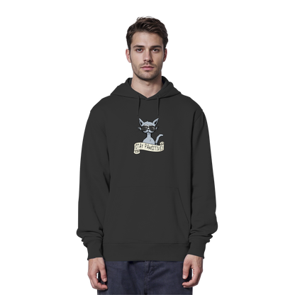 Stay Pawsitive Bleib lässig Hipster Katze - Organic Hoodie