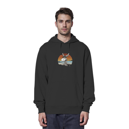 Lässiges Maultier Retro Esel - Organic Hoodie