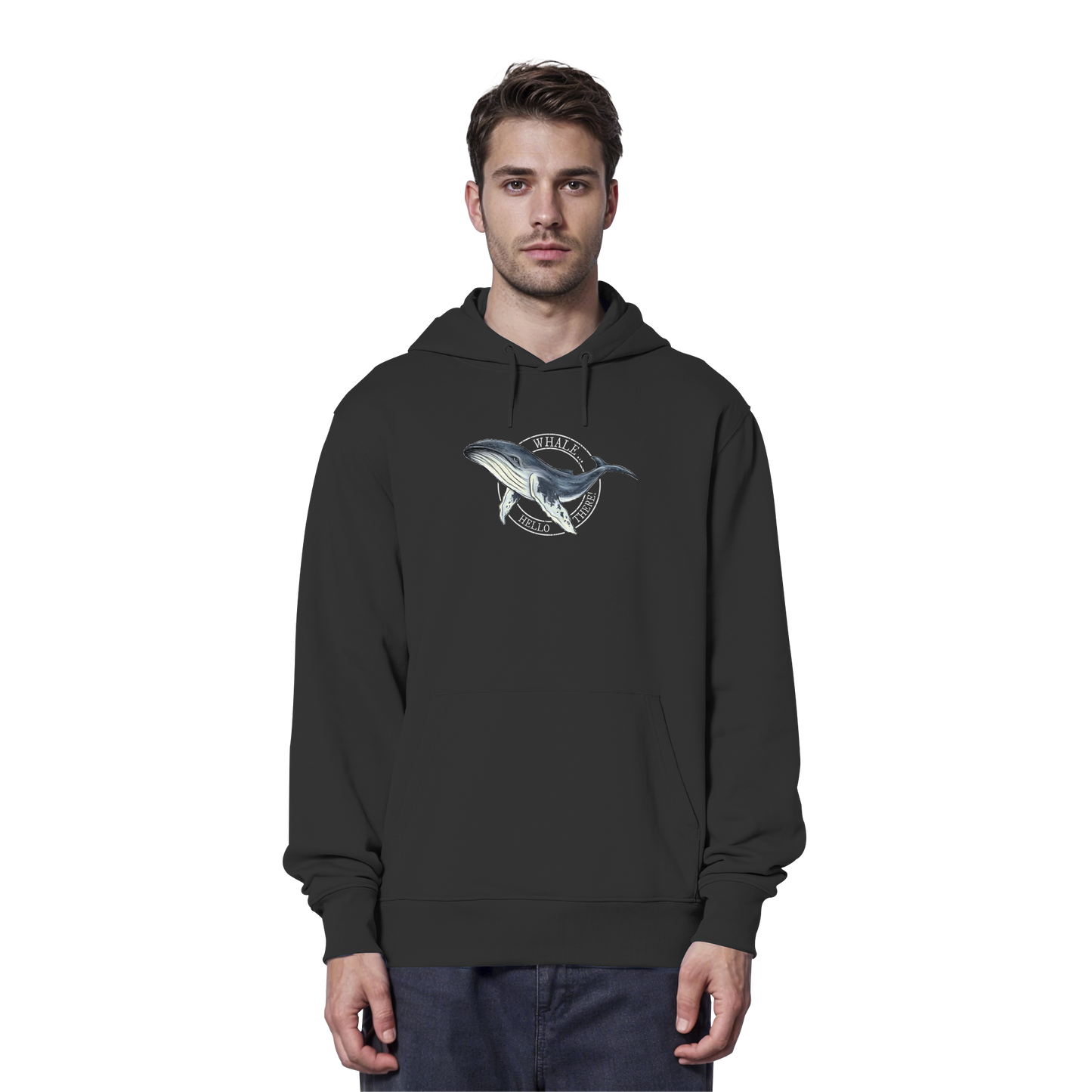 Whale, Hello There | Buckelwal - Organic Hoodie