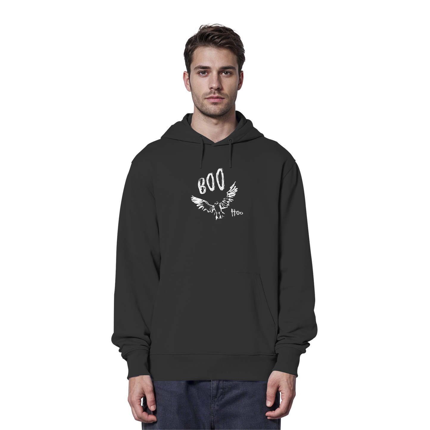 Boo Hoo! Fliegende Eule  - Organic Hoodie