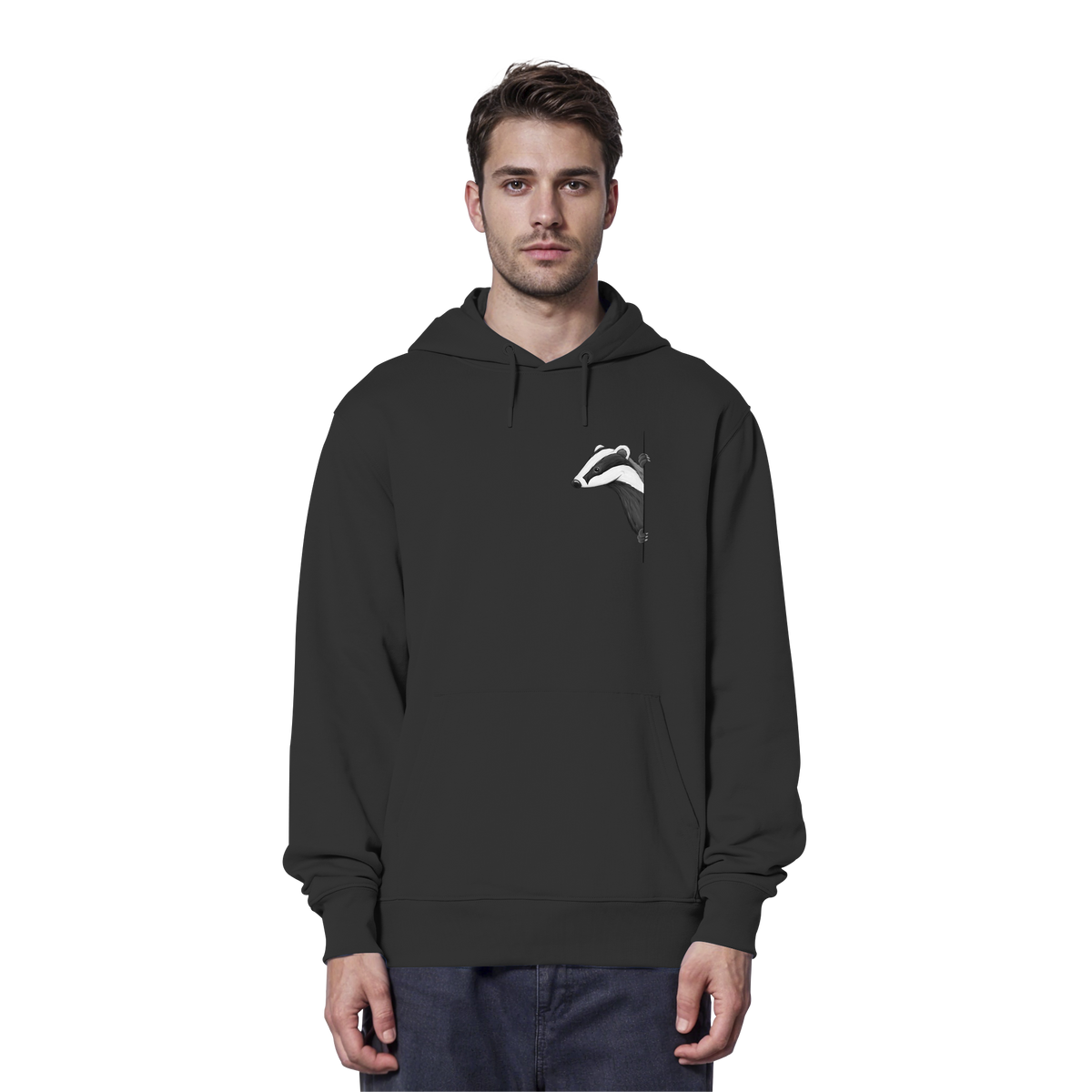 Lässiger Dachs Meister Grimbart - Organic Hoodie