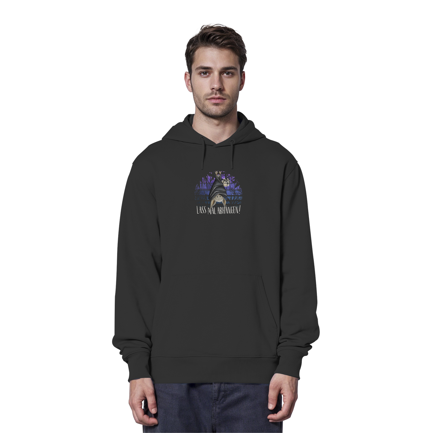 Lass mal abhängen Fledermaus - Organic Hoodie