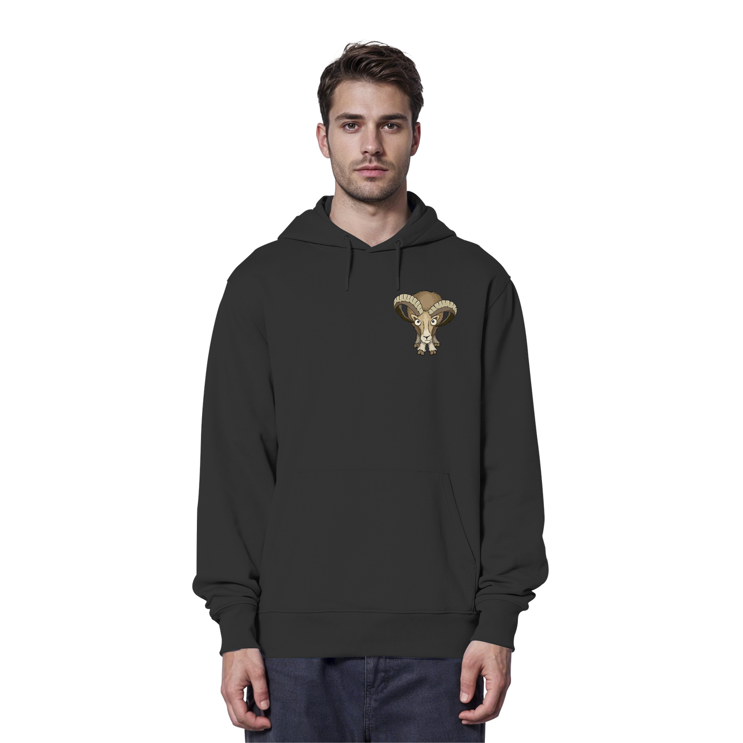 Bockiges Mufflon Widder Schafbock - Organic Hoodie