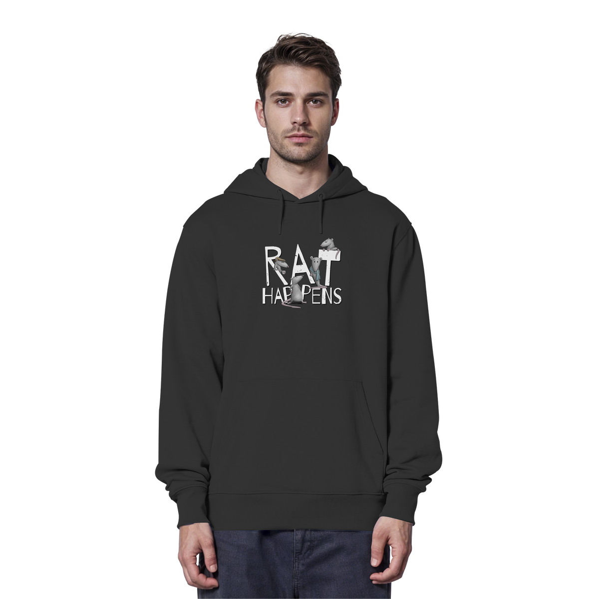 Rat Happens Ratten - Organic Hoodie