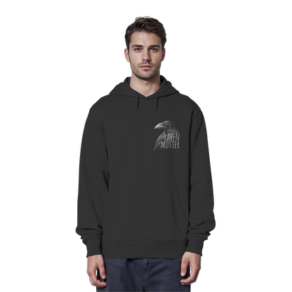Rabenmutter schwarze Krähe Rabe - Organic Hoodie