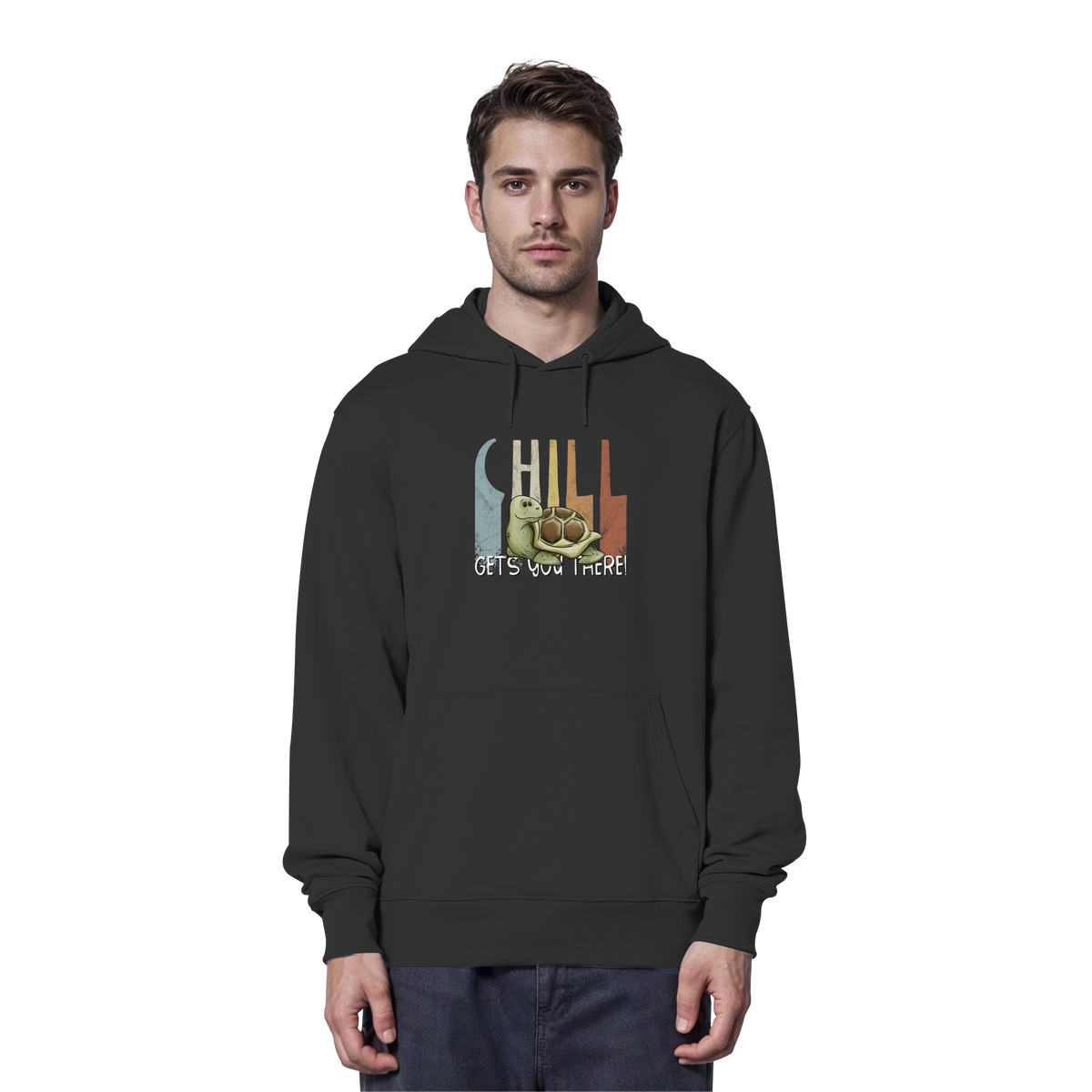 Gechillt gemütliche Schildkröte - Organic Hoodie