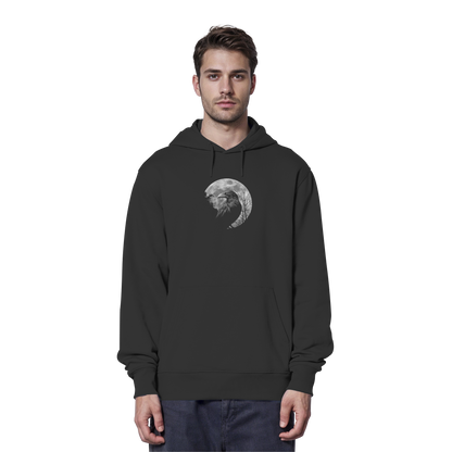 Vollmond-Rabe - Organic Hoodie