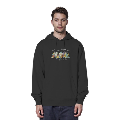 Nope, Nee, Nö Katzen - Organic Hoodie