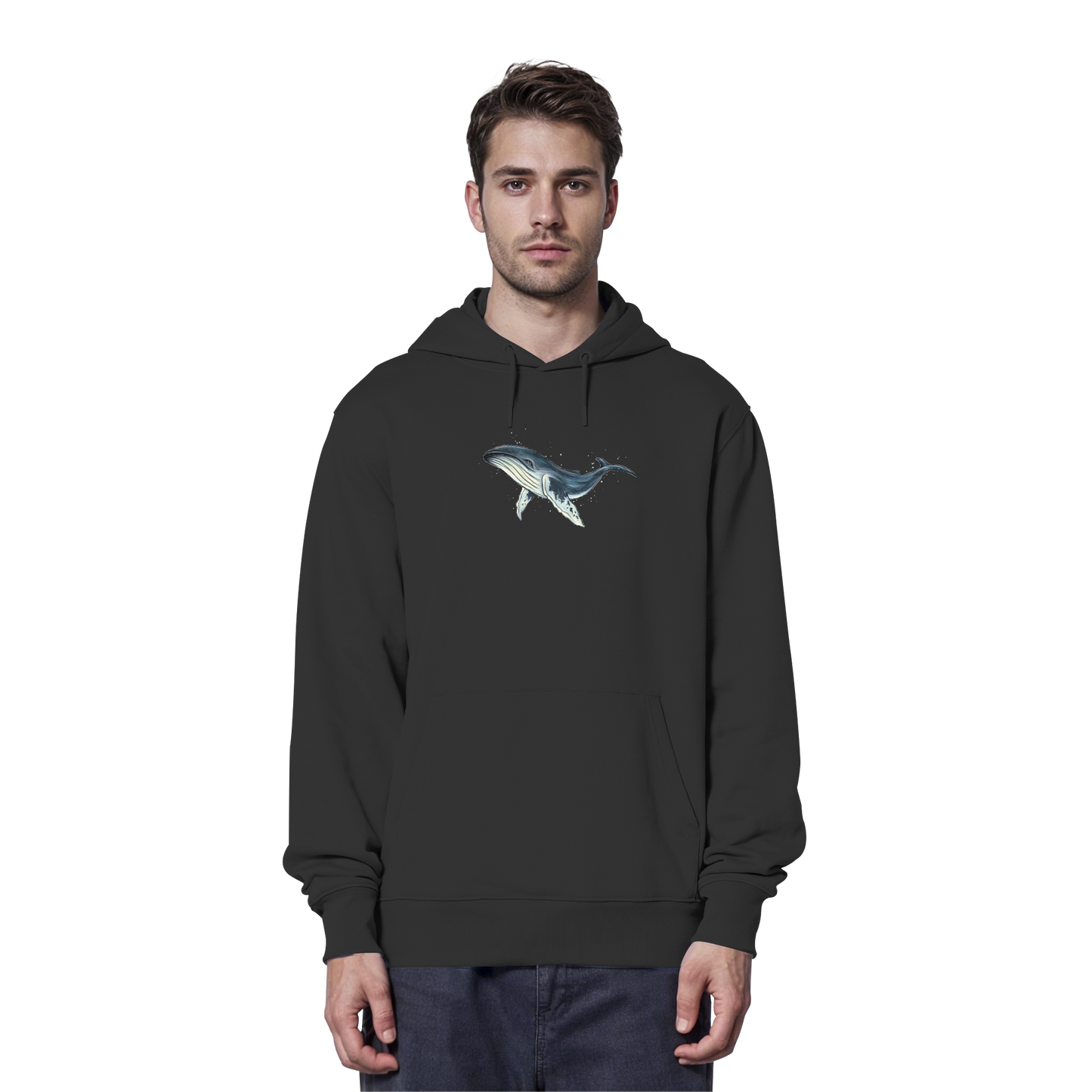 Tiefsee Ozean-Riese Buckelwal - Organic Hoodie