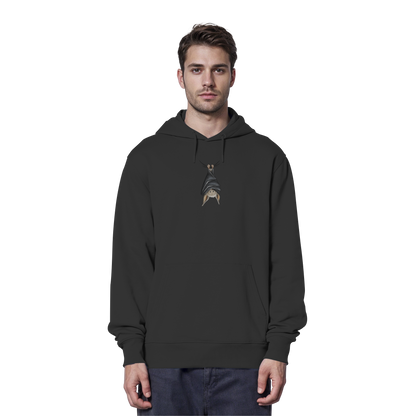 Lustig chillende Fledermaus - Organic Hoodie