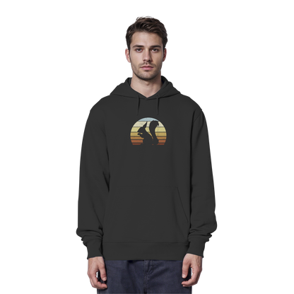 Retro Eichhörnchen Silhouette - Organic Hoodie