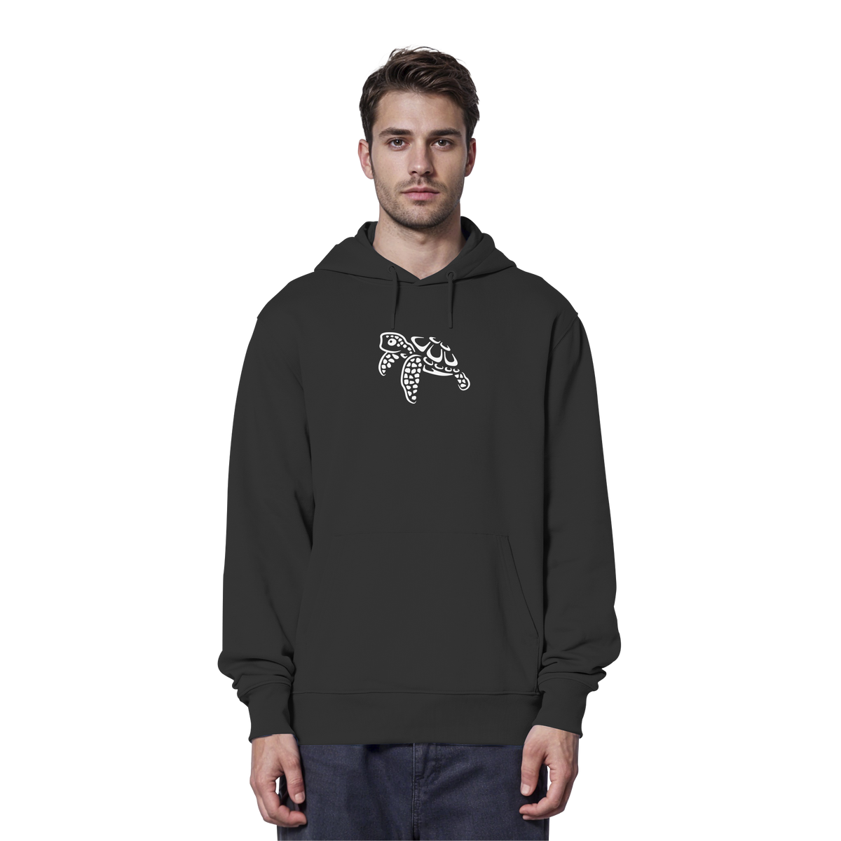 schwimmende Meeres-Schildkröte - Organic Hoodie