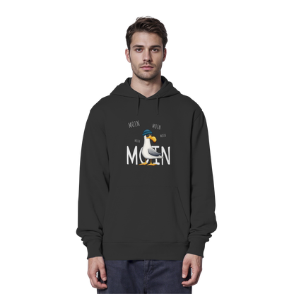Moin Moin Lässige Hipster Möwe  - Organic Hoodie