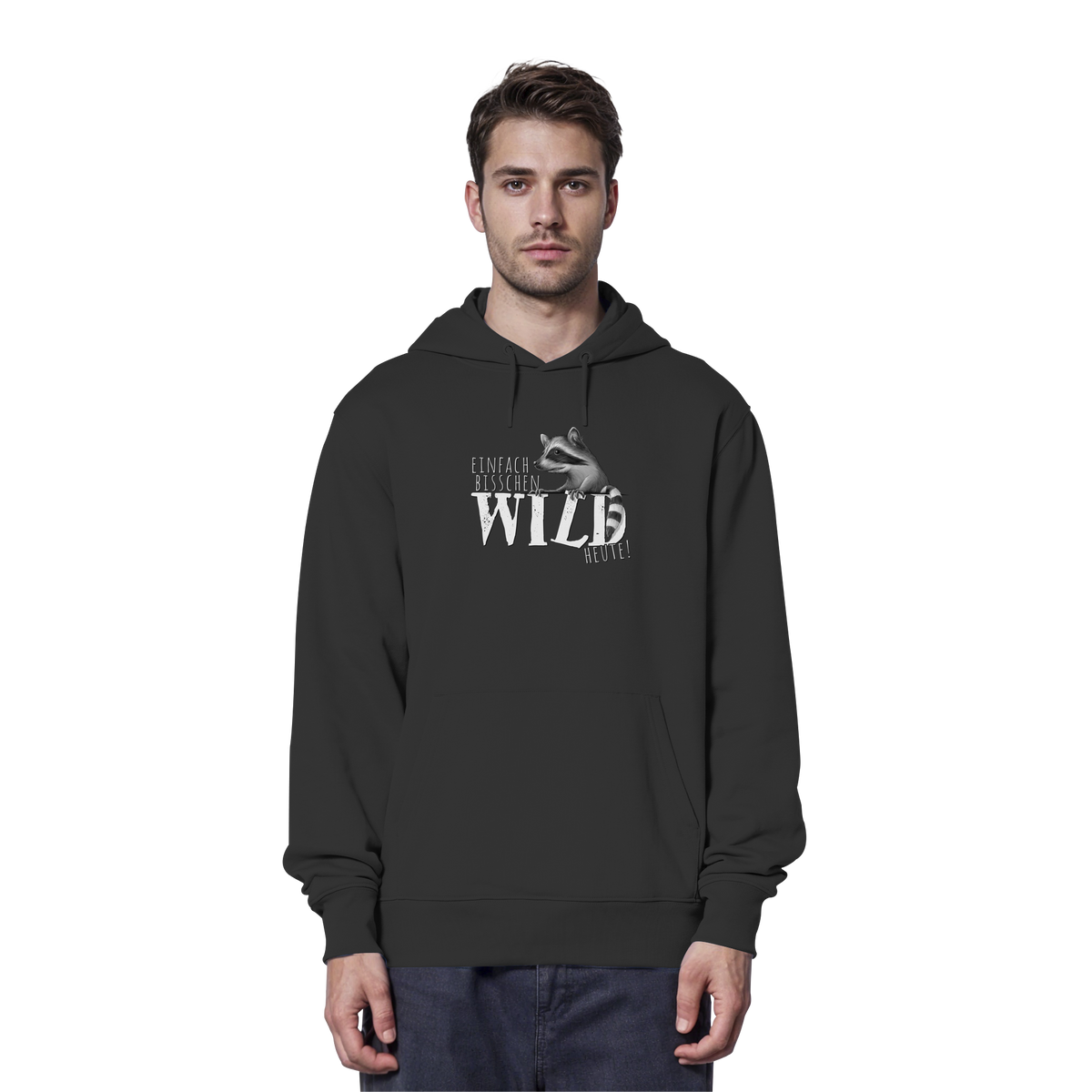 Bisschen wild heute! Waschbär - Organic Hoodie