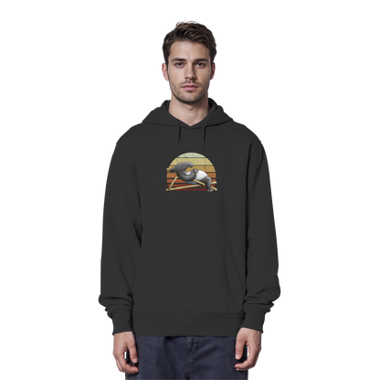 Lässiger Retro Sundown Tapir - Organic Hoodie