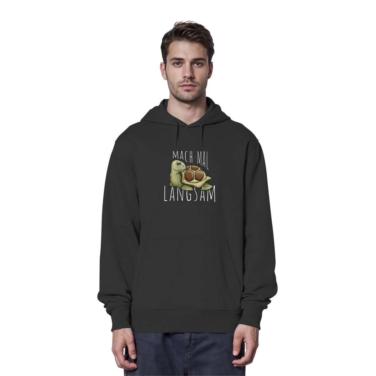 Mach mal langsam Schildkröte - Organic Hoodie