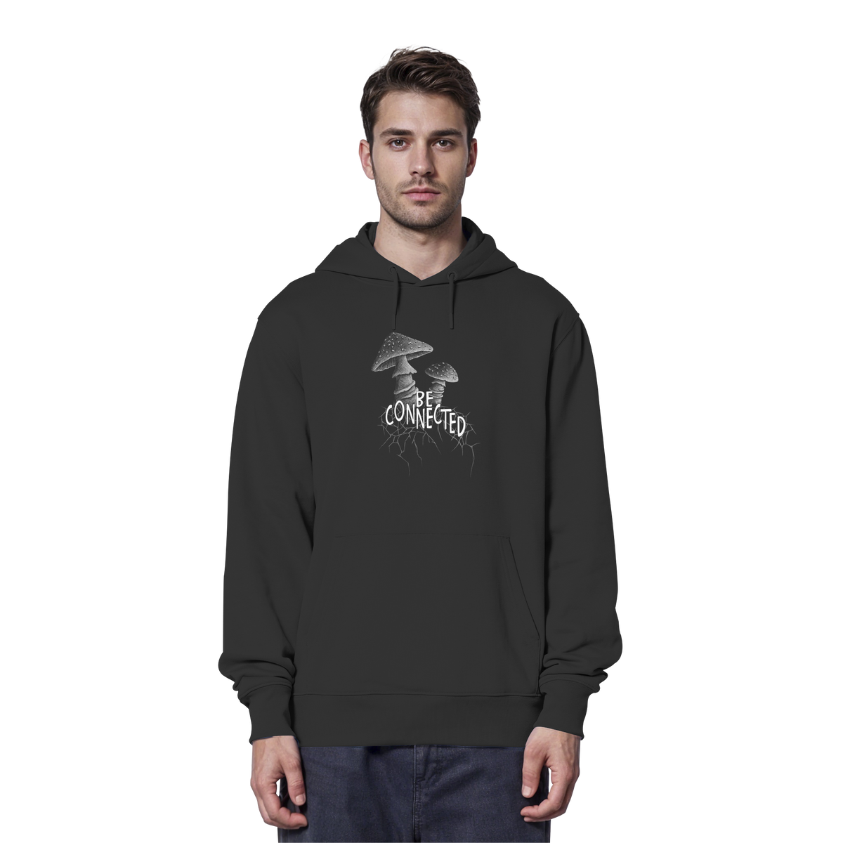 Be Connected Panther-Pilz - Organic Hoodie