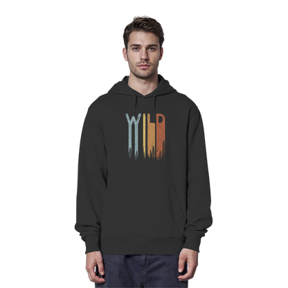 Wild Retro Schriftzug - Organic Hoodie