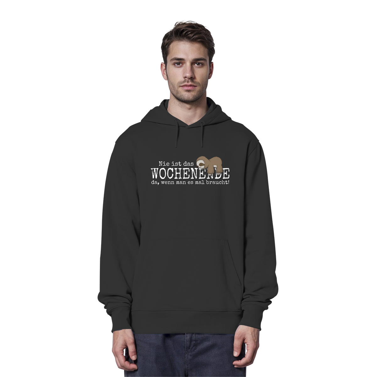 Kawaii Faultier Wochenende - Organic Hoodie