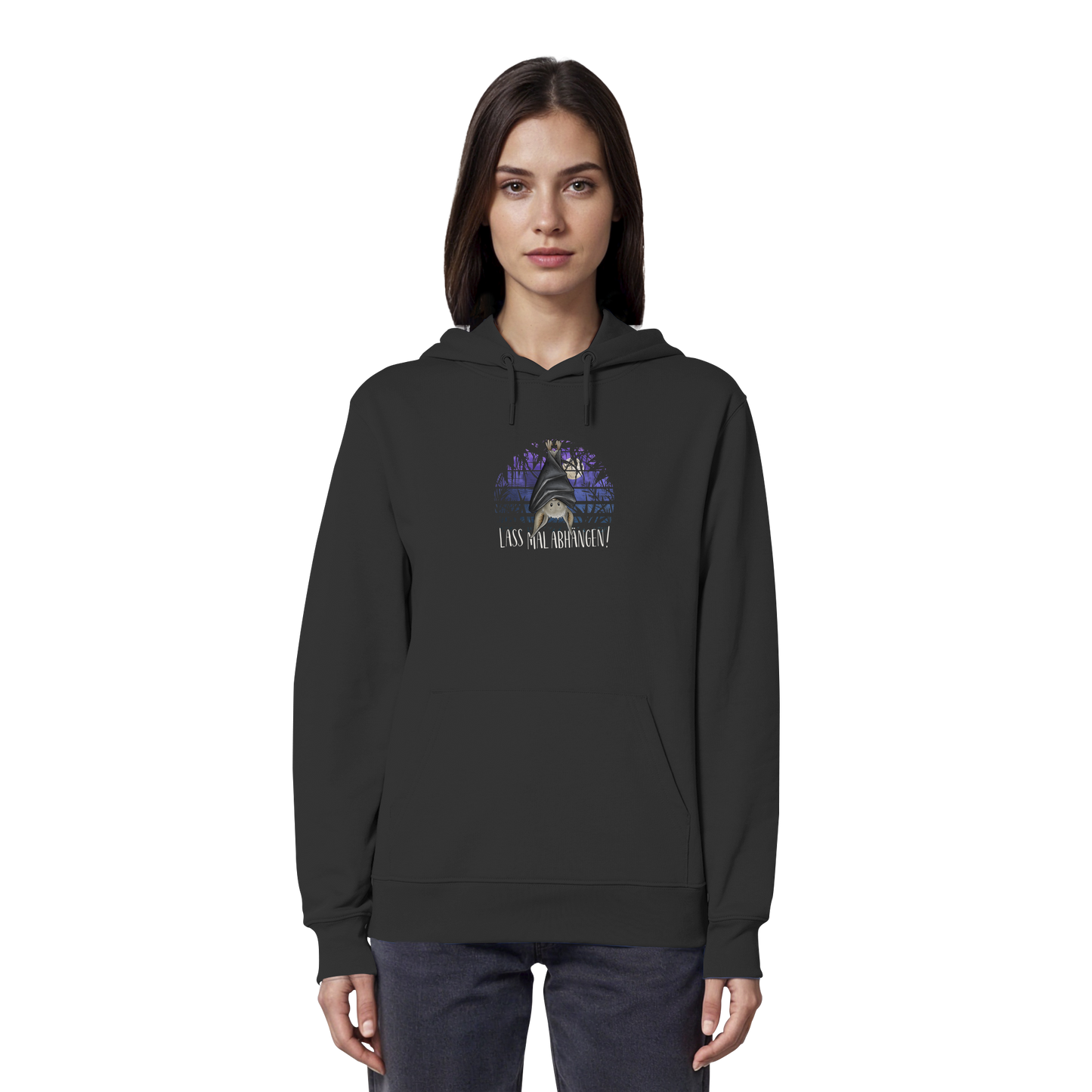 Lass mal abhängen Fledermaus - Organic Hoodie