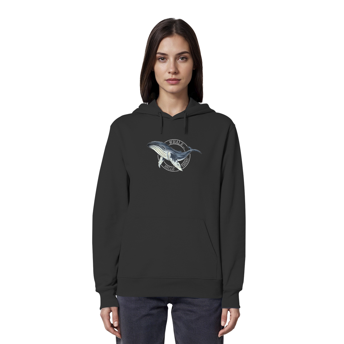 Whale, Hello There | Buckelwal - Organic Hoodie