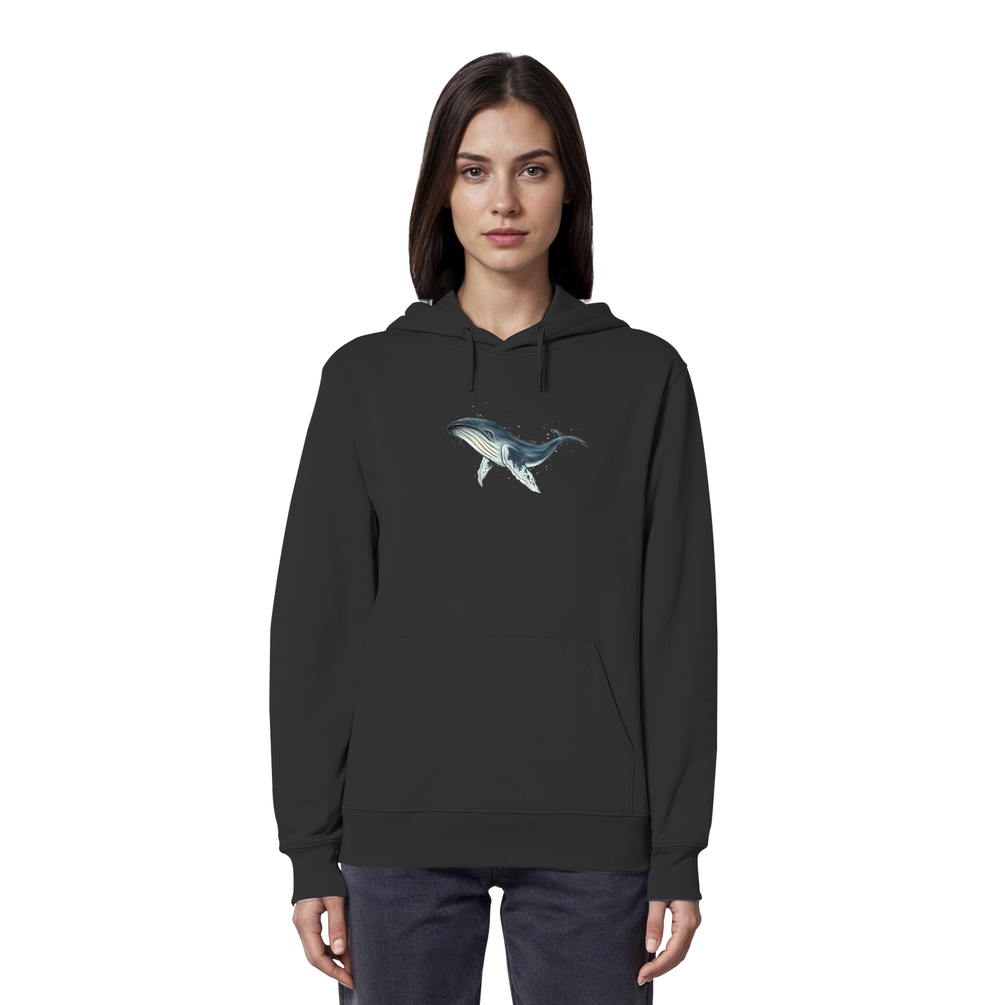 Tiefsee Ozean-Riese Buckelwal - Organic Hoodie