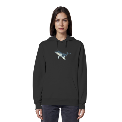 Tiefsee Ozean-Riese Buckelwal - Organic Hoodie