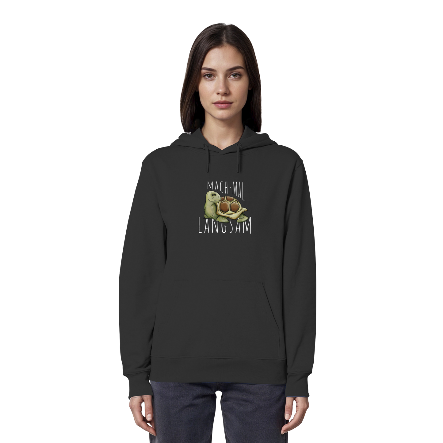 Mach mal langsam Schildkröte - Organic Hoodie