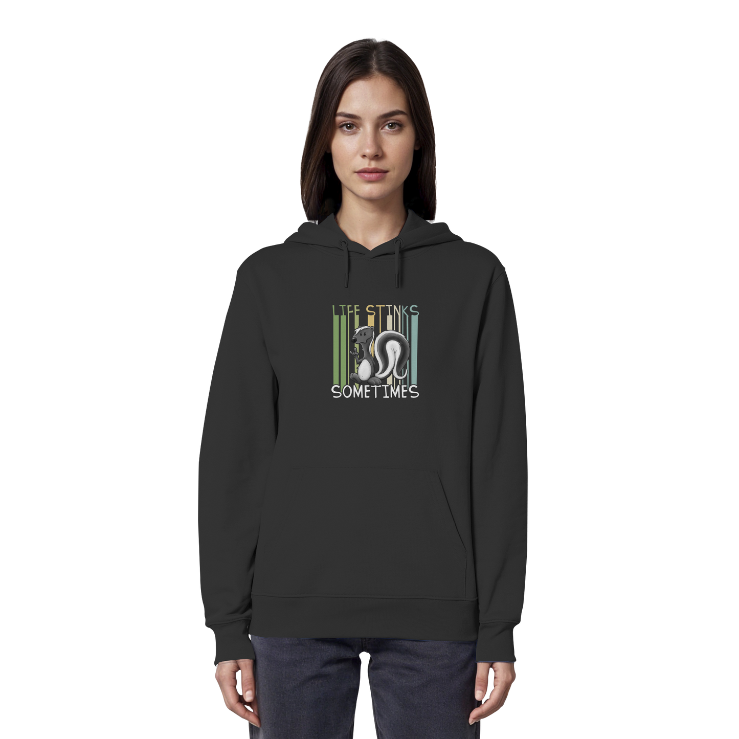 Life Stinks Sometimes Stinktier Weisheit - Organic Hoodie