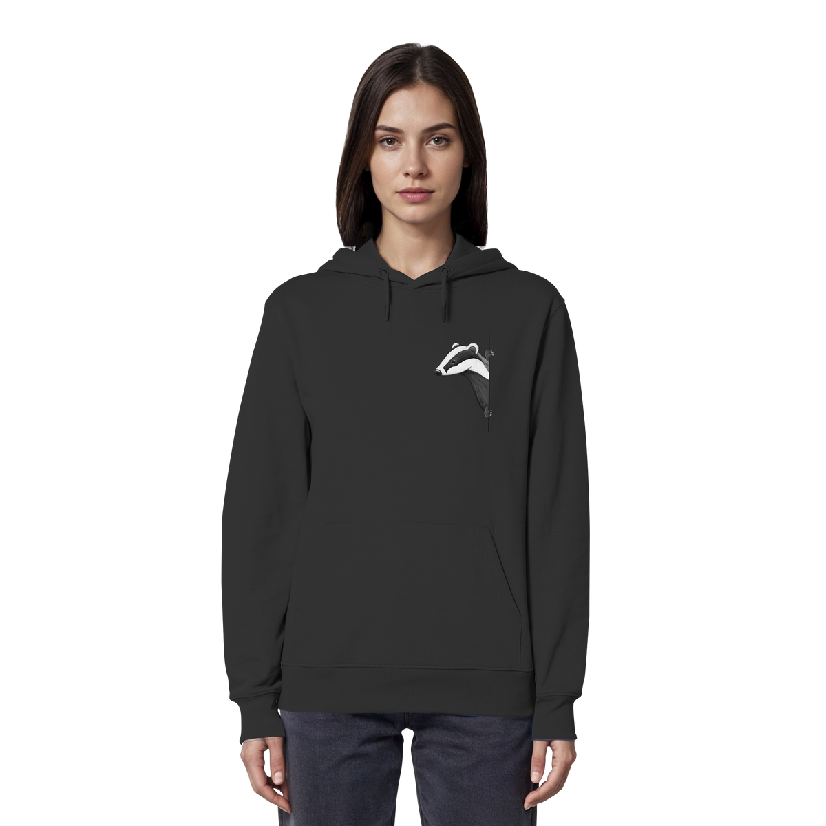 Lässiger Dachs Meister Grimbart - Organic Hoodie