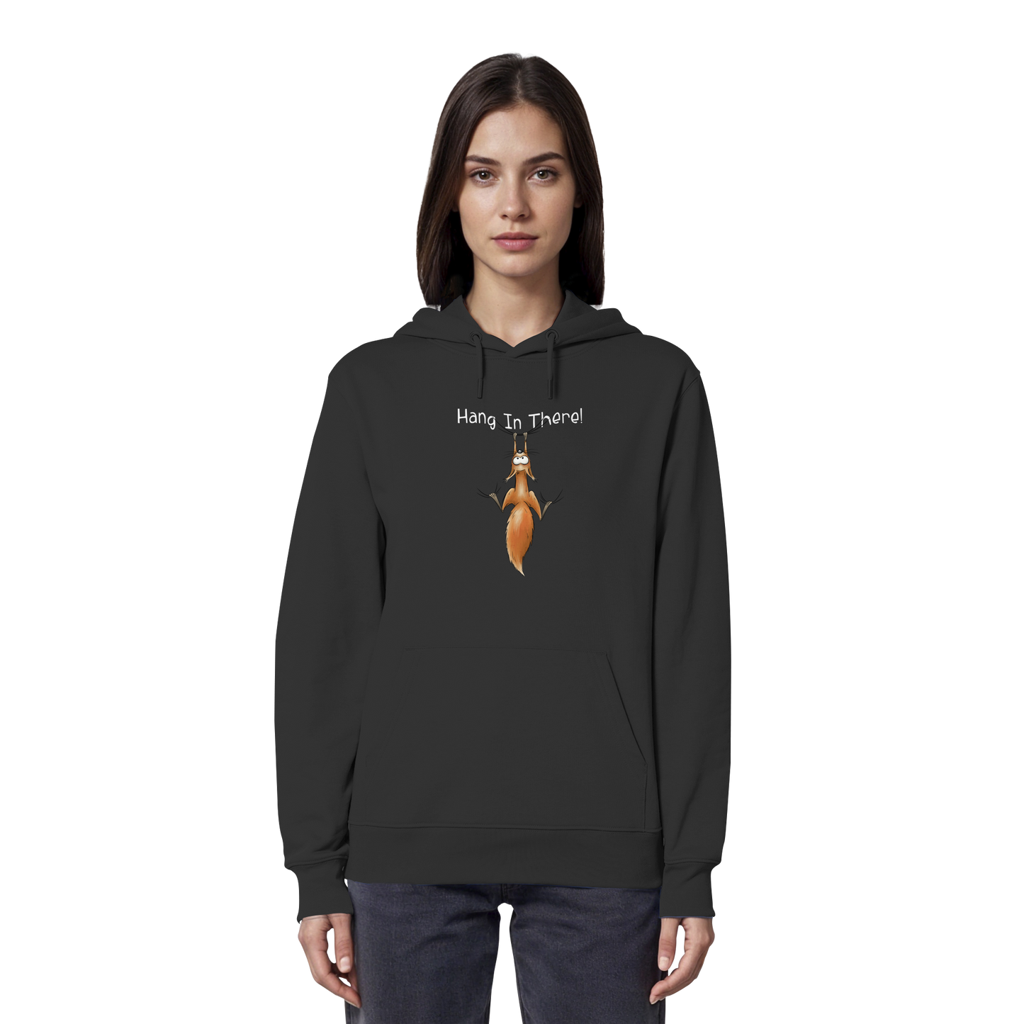 Hang In There | Lässiges Eichhörnchen - Organic Hoodie