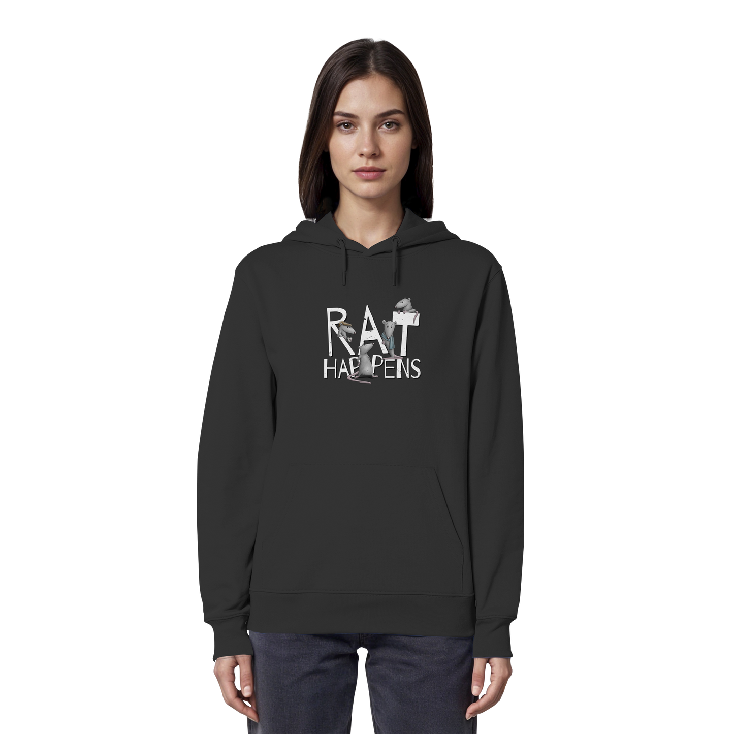 Rat Happens Ratten - Organic Hoodie