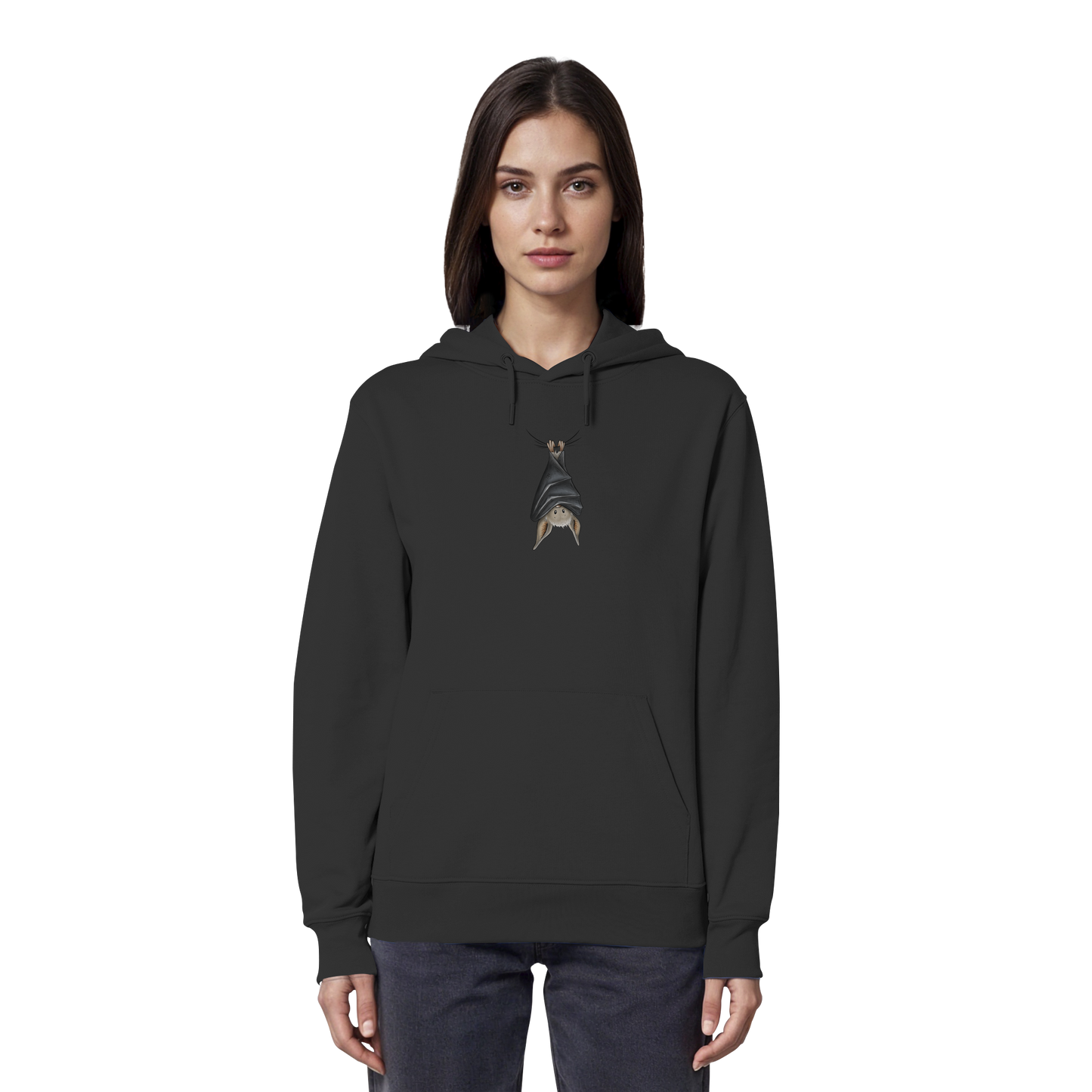 Lustig chillende Fledermaus - Organic Hoodie