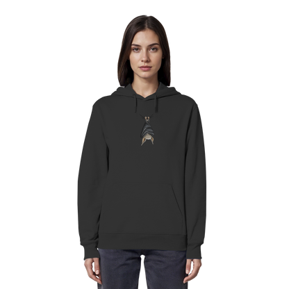 Lustig chillende Fledermaus - Organic Hoodie