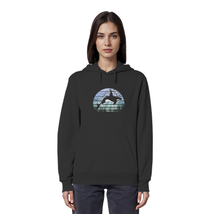 Retro Tiefsee Schwertwal Orca - Organic Hoodie