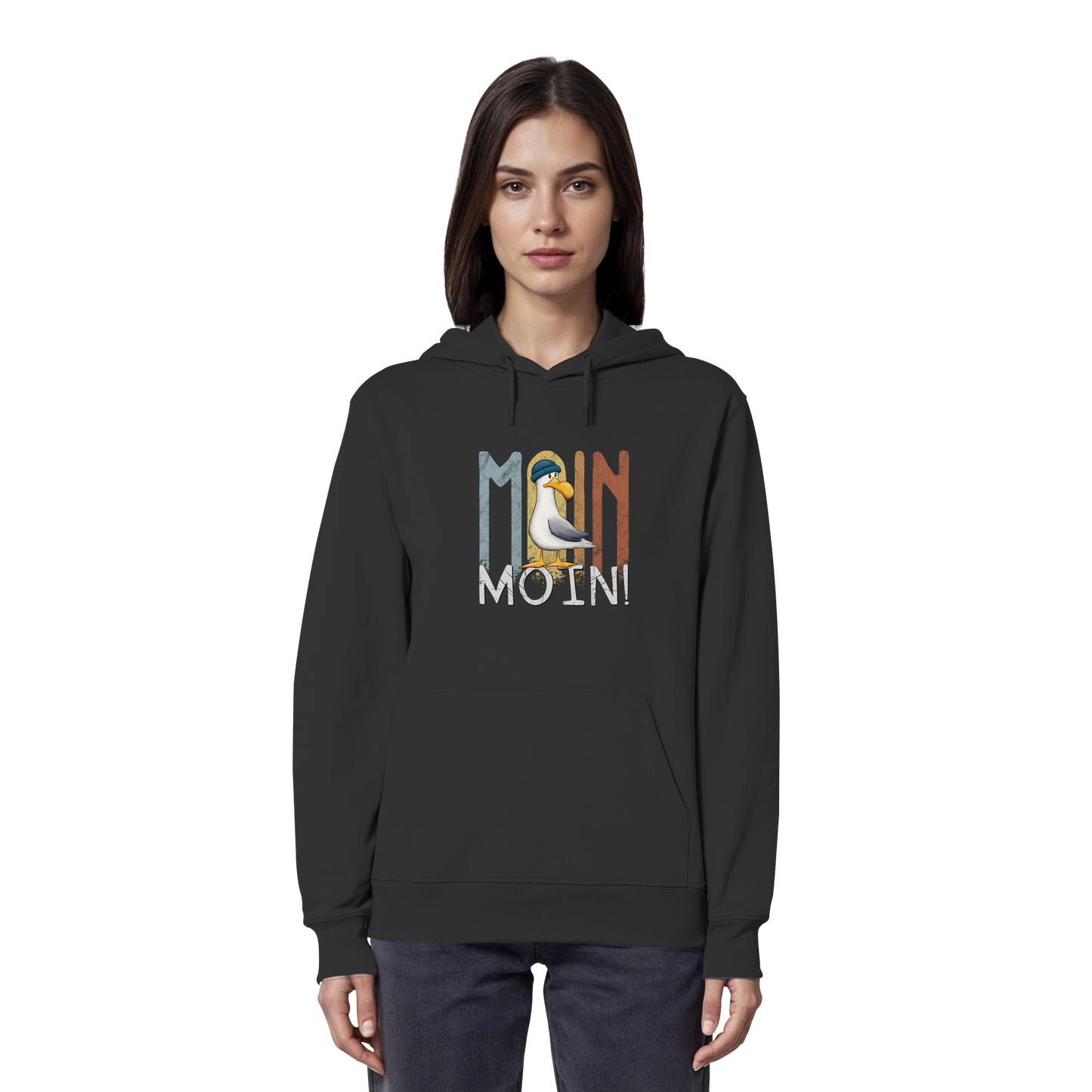 Moin Moin norddeutsche Möwe - Organic Hoodie