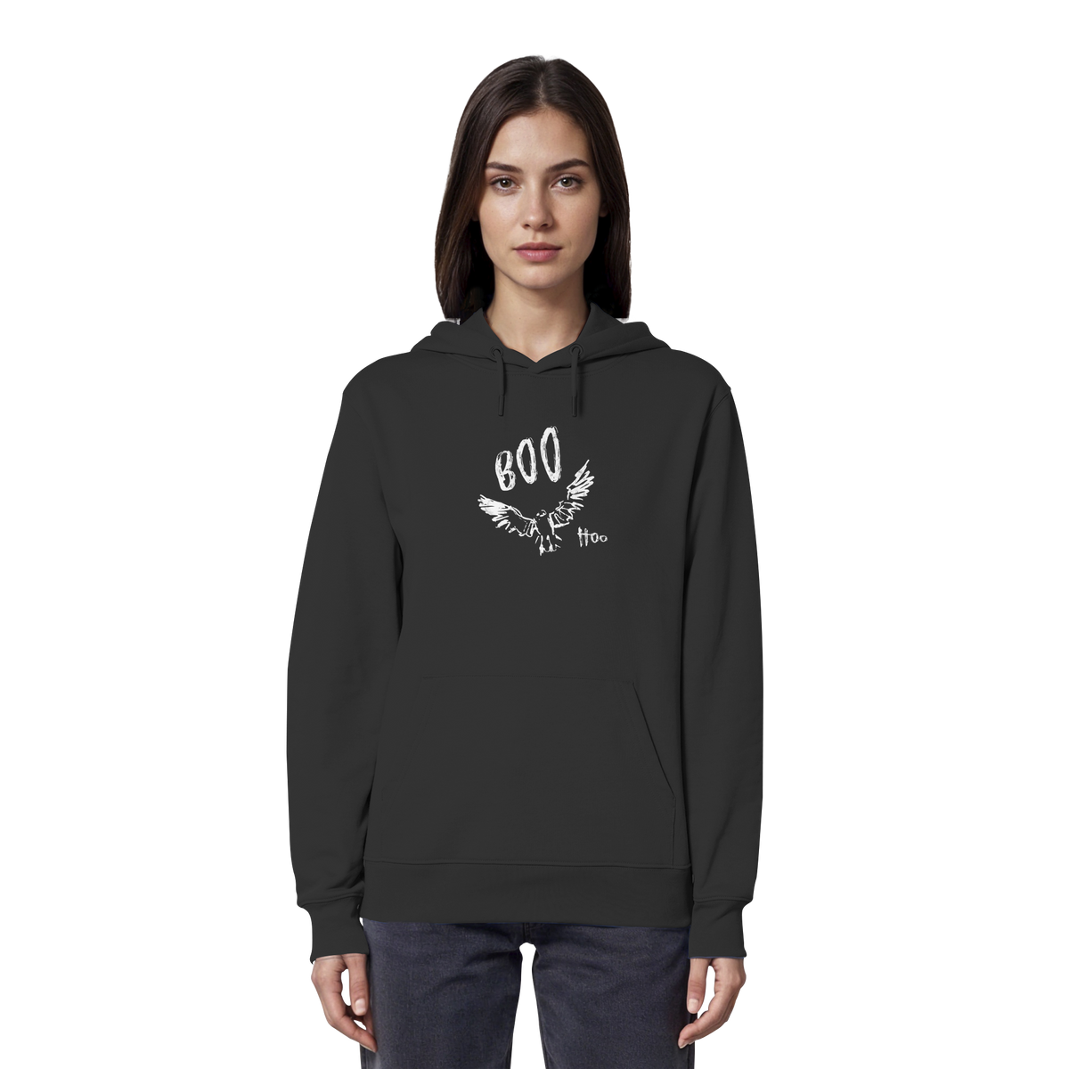 Boo Hoo! Fliegende Eule  - Organic Hoodie