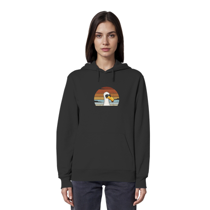 Cool lässige Retro Möwe - Organic Hoodie