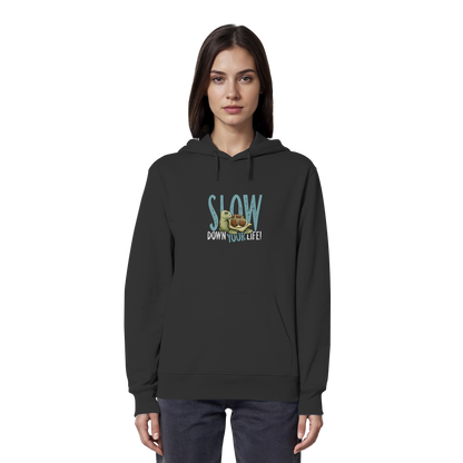 Slow Down Your Life Schildkröte - Organic Hoodie