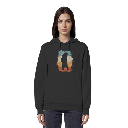 Retro Bären-Silhouette - Organic Hoodie