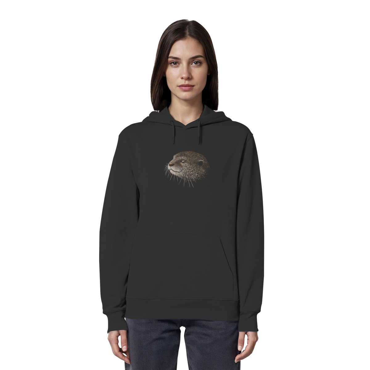 Otter Bleistift Zeichnung KritzelKunst - Organic Hoodie