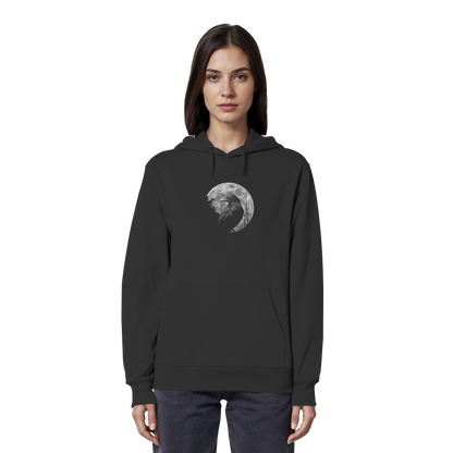 Vollmond-Rabe - Organic Hoodie