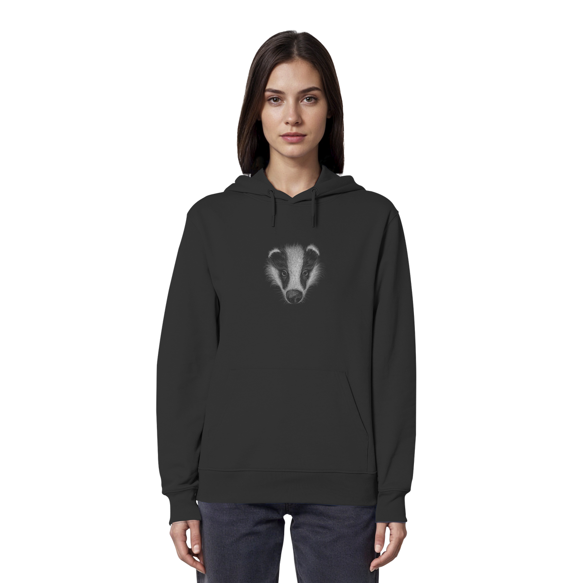 Kritzel-Kunst Dachs Illustration - Organic Hoodie