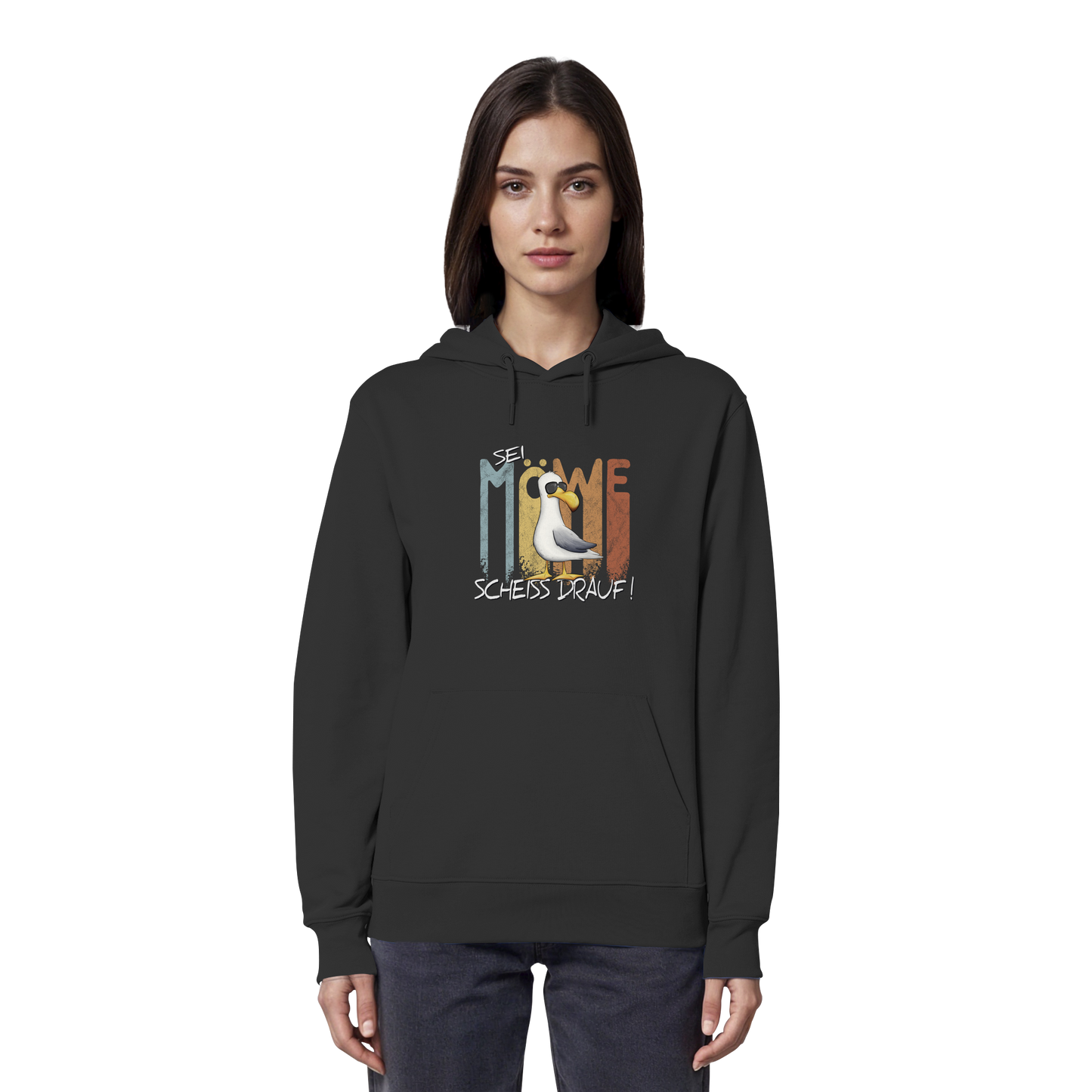 Sei Möwe Scheiß Drauf  - Organic Hoodie