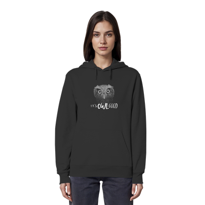 OWL Good | Kritzel-Kunst-Eule - Organic Hoodie