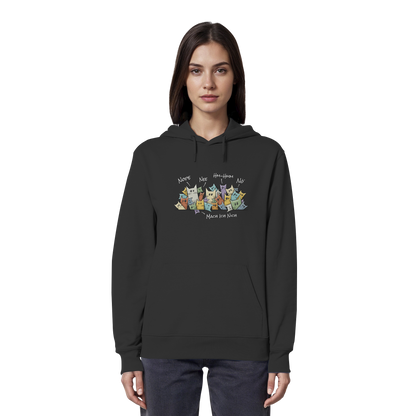 Nope, Nee, Nö Katzen - Organic Hoodie
