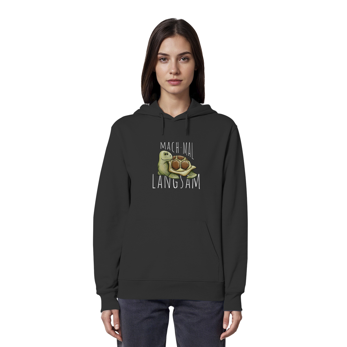 Mach mal langsam Schildkröte - Organic Hoodie