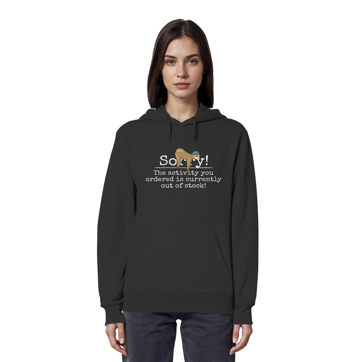 No-Activity Faultier - Organic Hoodie